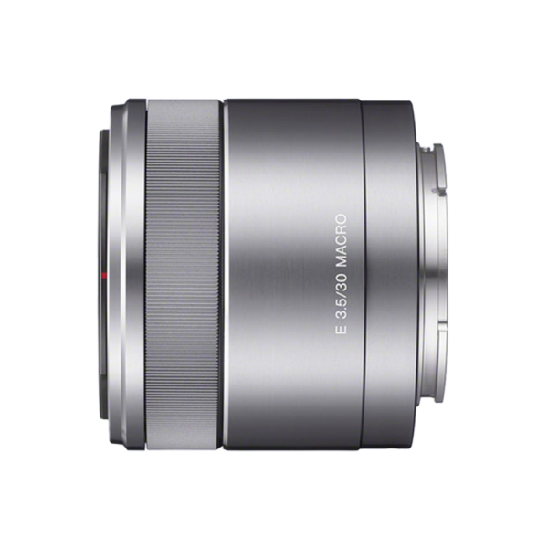 Shotwize Sony 30mm F3.5 Macro 2 Block 1000x1000px Sony 30mm F3.5 Macro Lens Side View