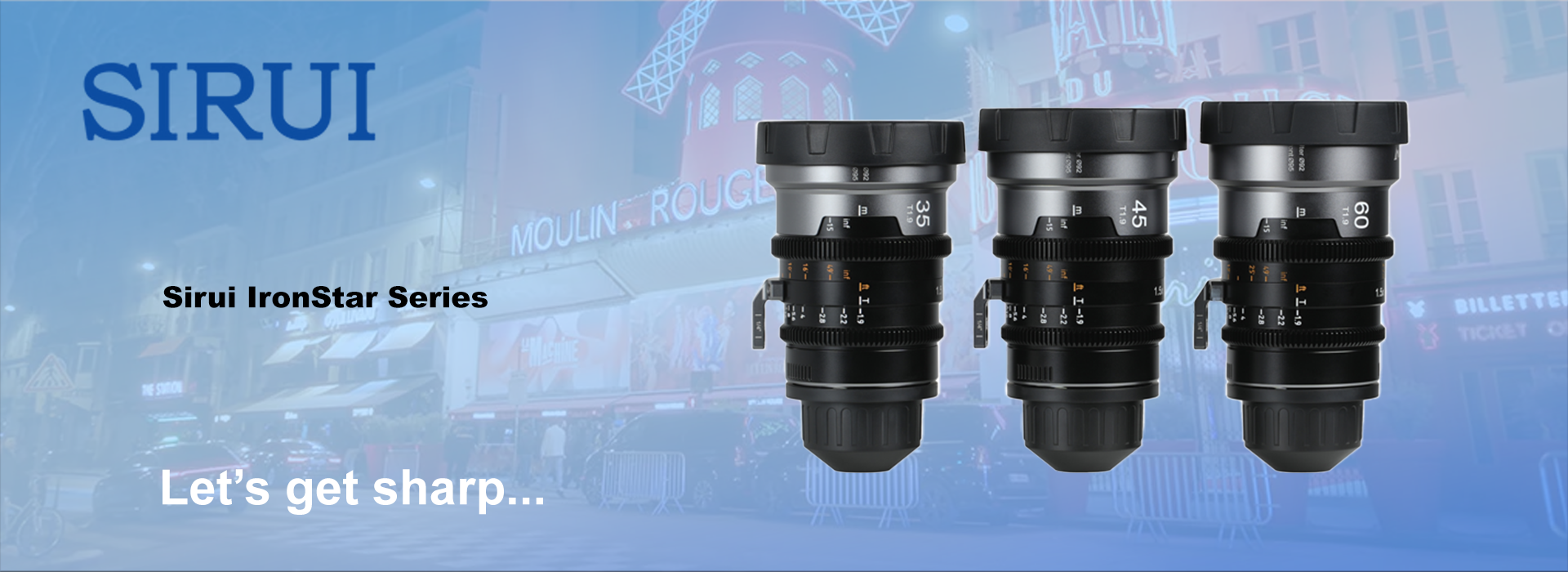 SIRUI IronStar T1.9 Full-frame Anamorphic Lens 3Kit